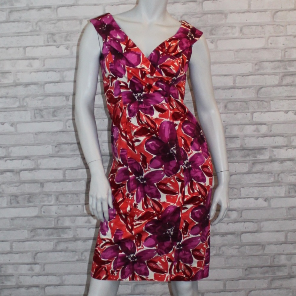 CLASSIC Evan Picone Dress Women's 4 Floral Wedding